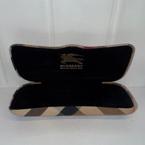 Burberry‎ Beige and Black Checkered Eyeglass Case